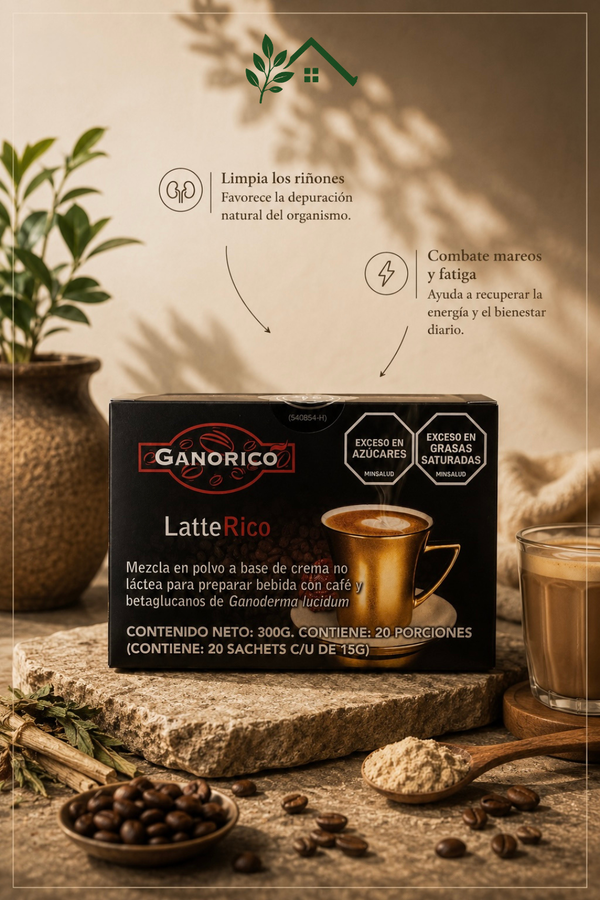 Latte Rico de Ganorico